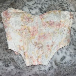 Bloomingdale's floral corset NEVER worn!!
